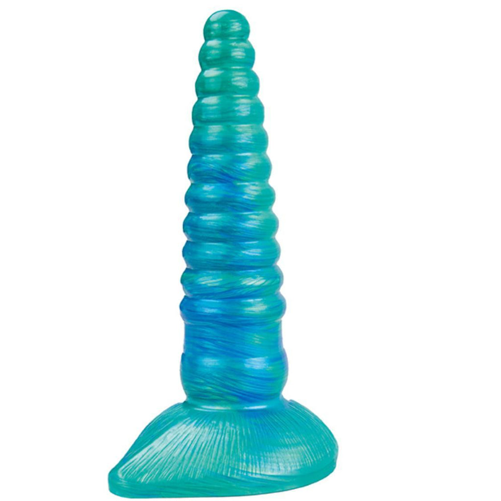 Fotografía de referencia de dildo con diseño fantástico.