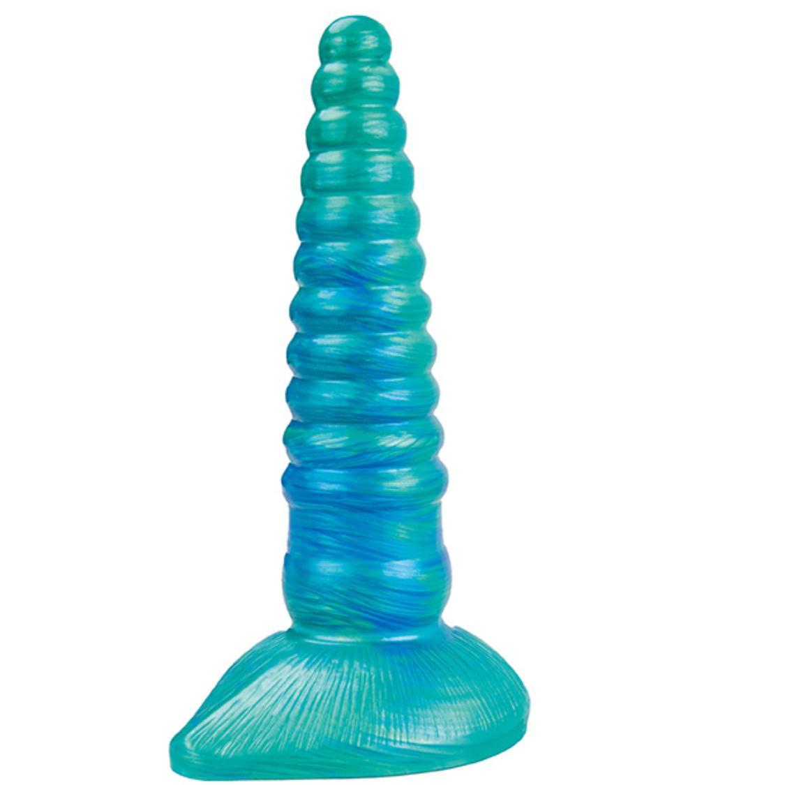 Fotografía de referencia de dildo con diseño fantástico.
