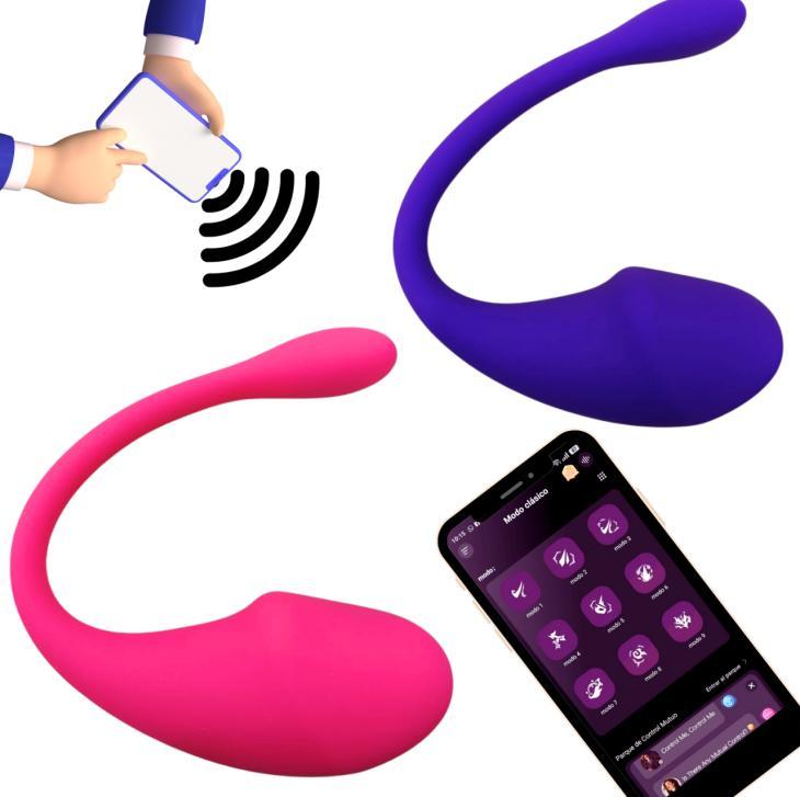 Fotografía de referencia de vibrador con control por aplicación.
