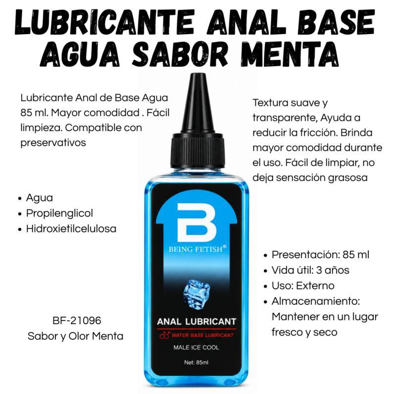 Fotografía de referencia de lubricante de menta · 85 ml.