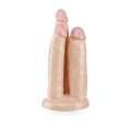 Fotografía de referencia de dildo con tres cabezales.