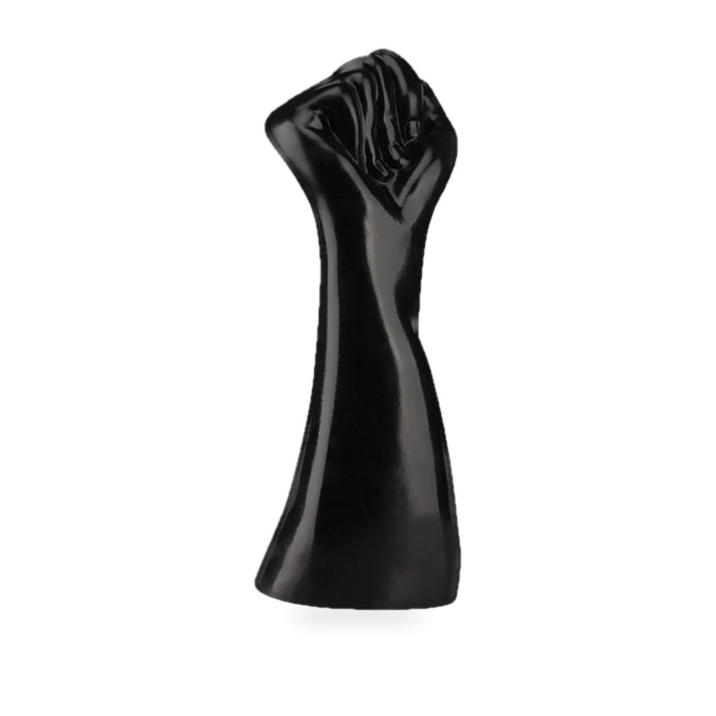 Fotografía de referencia de dildo con diseño de puño.