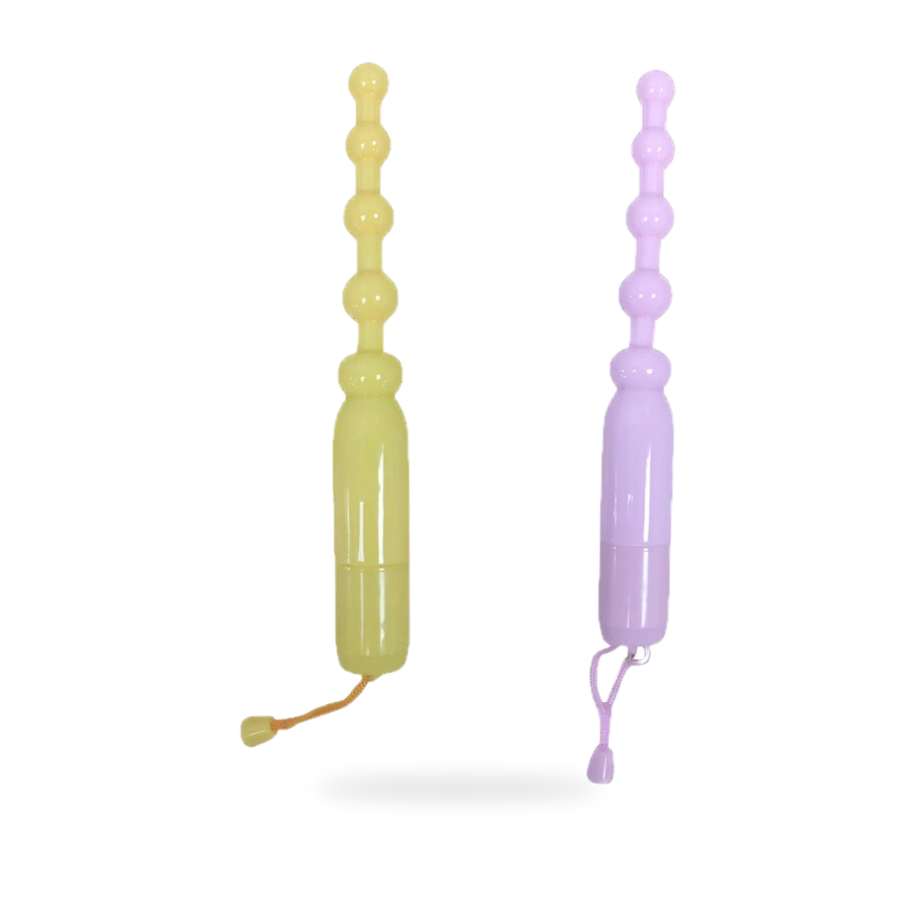 Fotografía de referencia de plug vibrador; varias presentaciones.