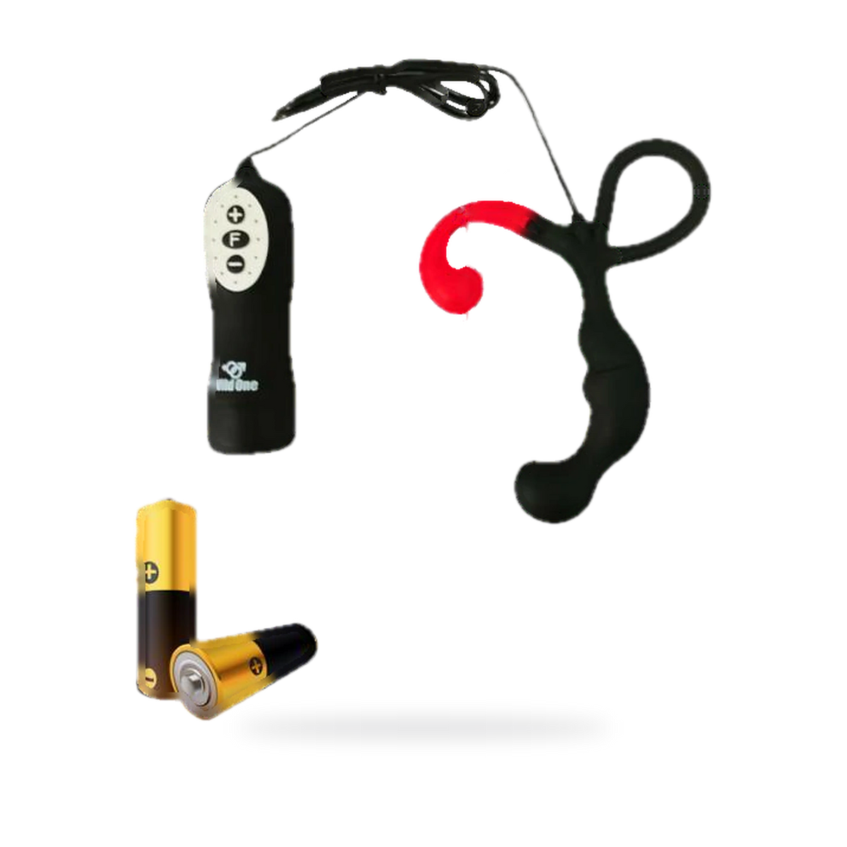 Fotografía de referencia de vibrador con control · diseño r.