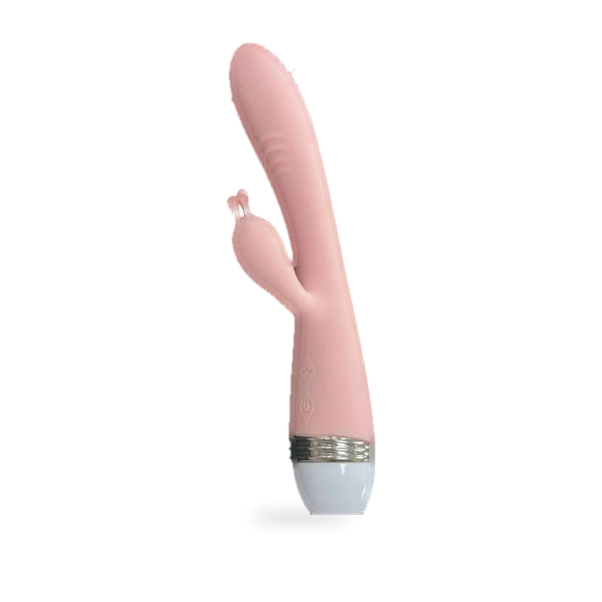 Fotografía de referencia de vibrador con diseño de conejo.