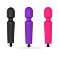 Fotografía de referencia de vibrador con diseño de micrófono; varias presentaciones.