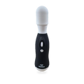 Fotografía de referencia de vibrador con diseño de micrófono.