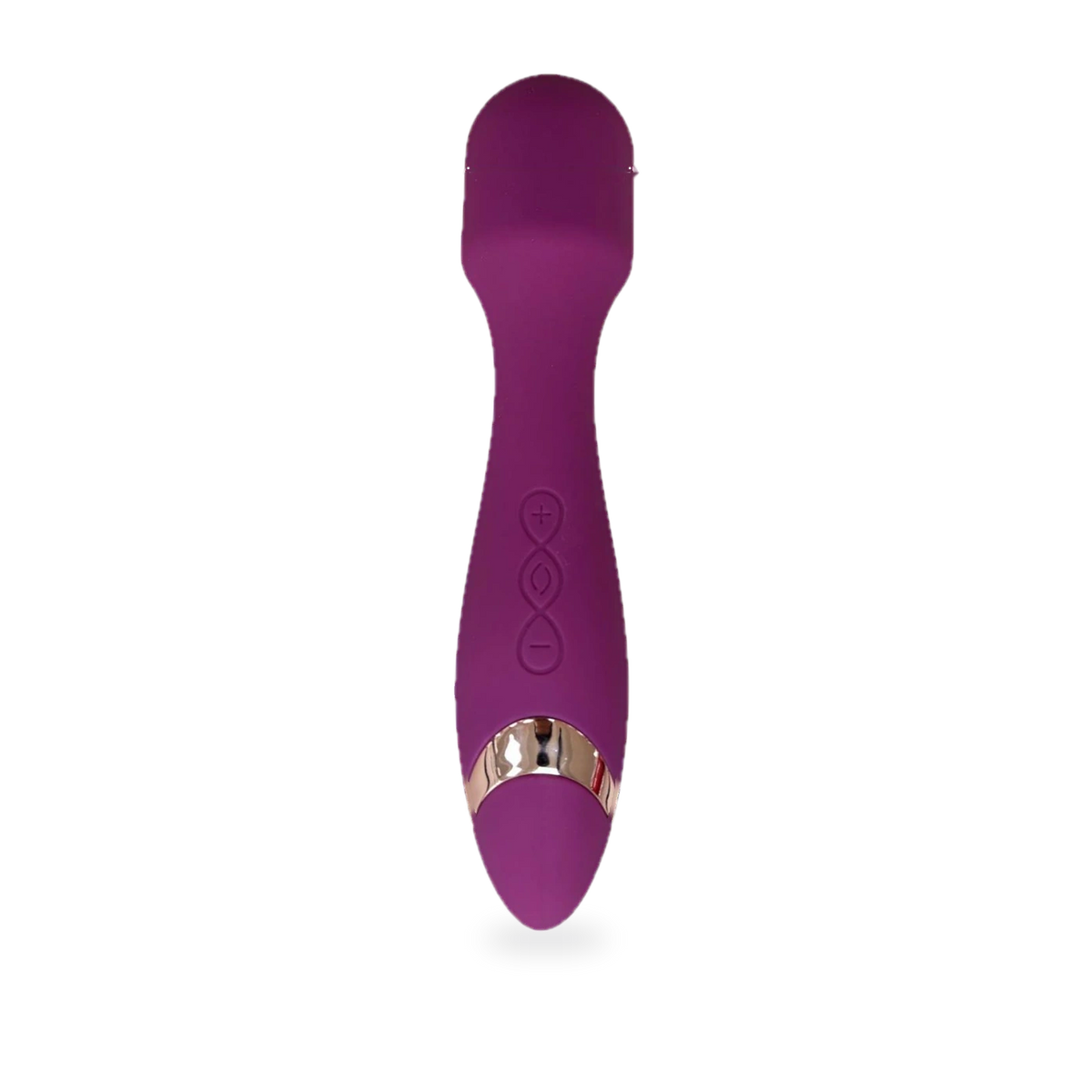 Fotografía de referencia de vibrador con diseño de micrófono.
