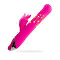 Fotografía de referencia de vibrador con diseño de conejo.