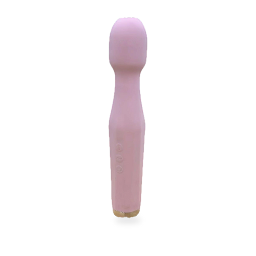 Fotografía de referencia de vibrador con diseño de micrófono.