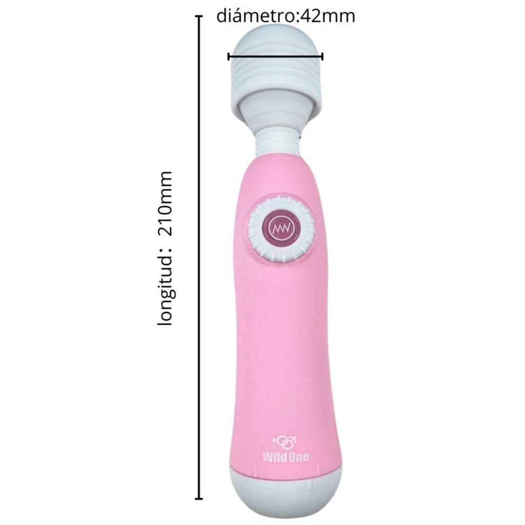 Fotografía de referencia de vibrador con diseño de micrófono.