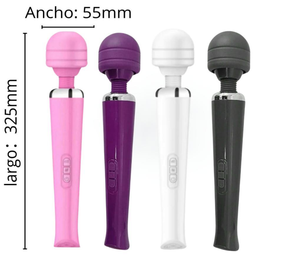 Fotografía de referencia de vibrador con diseño de micrófono; varias presentaciones.