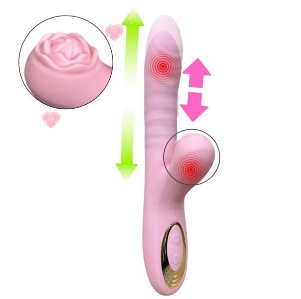 Fotografía de referencia de varita con diseño de rosa.