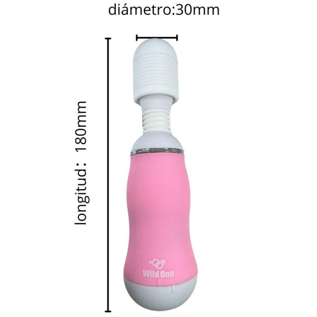 Fotografía de referencia de vibrador con diseño de micrófono.